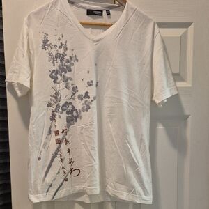 White V-Neck T-Shirt